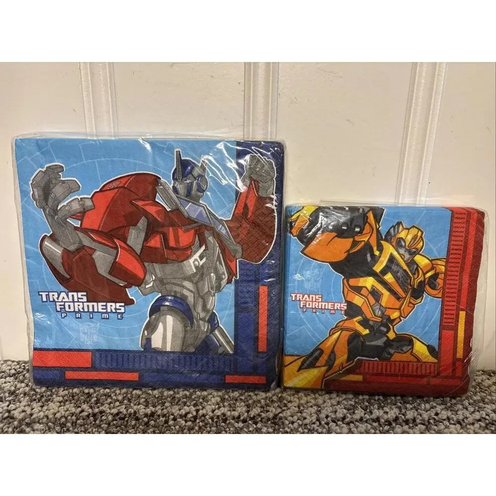 Trans Formers Party Lot - NEW 8pk Mask, 2 8pk Napkins & 2 8pk Invite/Thank Cards